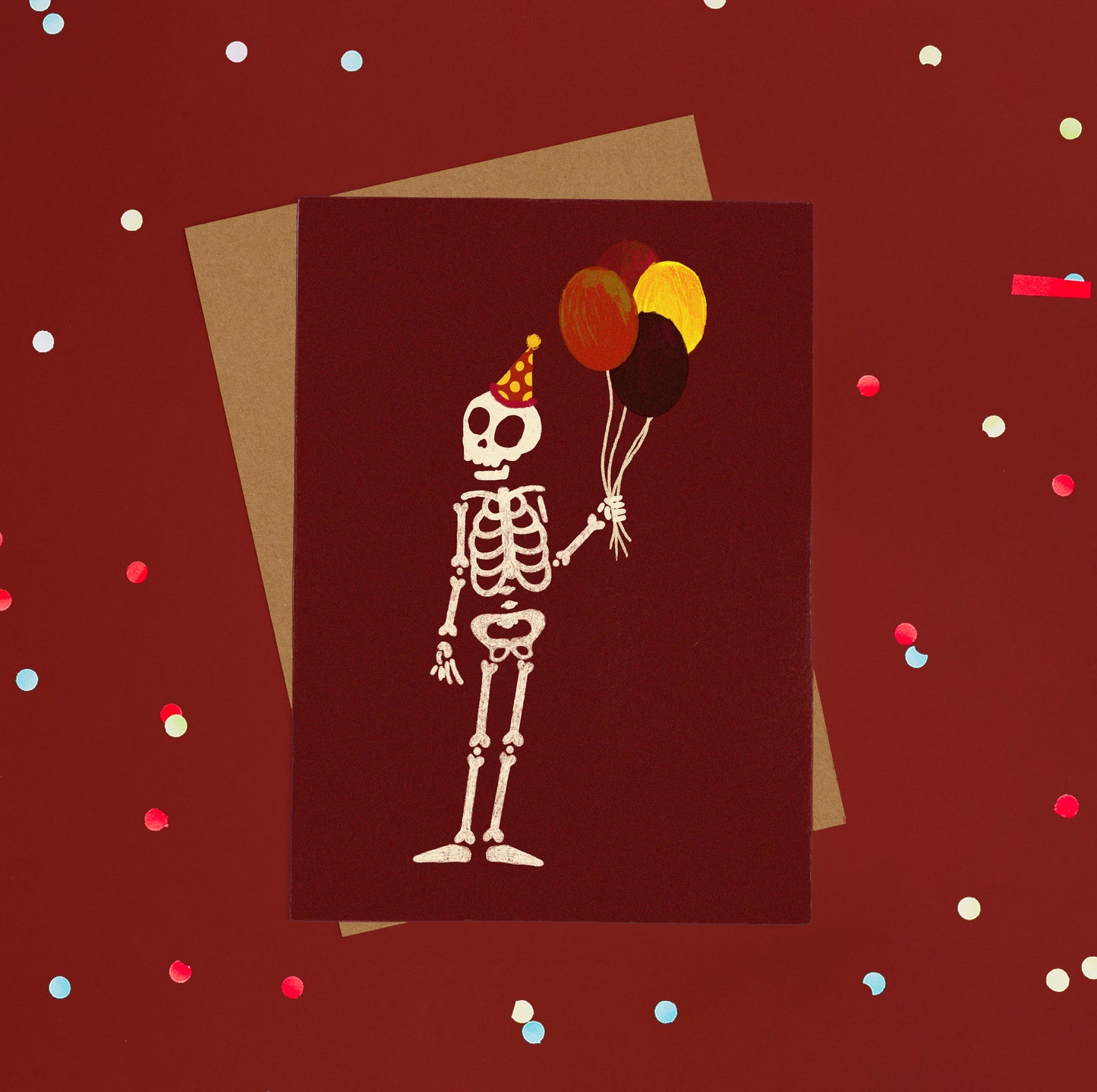 Skeleton Birthday Card